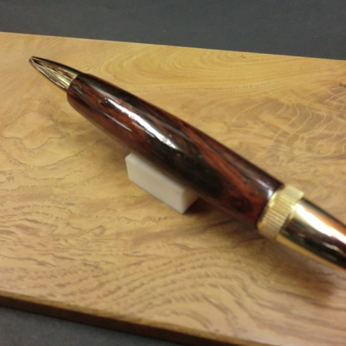 レア】 ブラジリアンローズウッド・杢 パトリオットホールペン ペン  