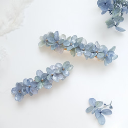 紫陽花ばたけpale blue【バレッタL】サビナンド色 5枚目の画像