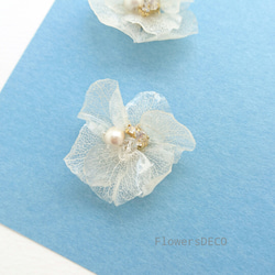 Kagetsu繡球花Ichirin冰雪色[耳套]一隻耳朵 第2張的照片