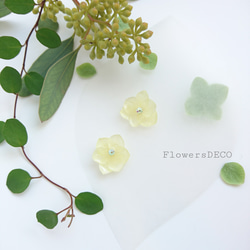 繡球花簡單和Hitofusa檸檬色[耳環或耳環和項鍊] 第3張的照片