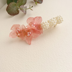 繡球平平秋櫻花色和淡水珍珠【瓦萊塔】Msize 第3張的照片