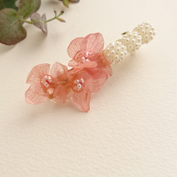 繡球平平秋櫻花色和淡水珍珠【瓦萊塔】Msize 第4張的照片