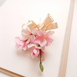 春の謡【コサージュ】桜・ソフトピンク 4枚目の画像