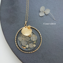 Flower Moon 紫陽花&かすみ草 白玉ホワイト【イヤリング・パーツ変更可】送料無料 8枚目の画像