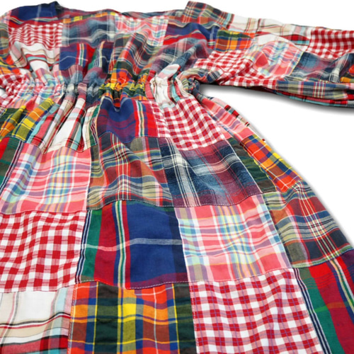 70s~90s REMAKE PATCHWORK ONEPIECE｜リメイクパッチワーク