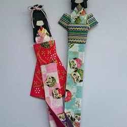 しおり和紙人形(男女2個入り) 1枚目の画像