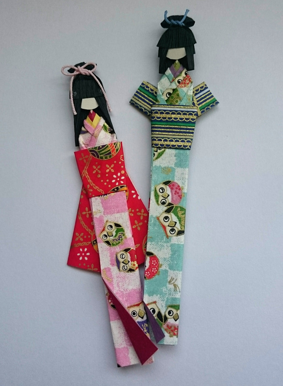 しおり和紙人形(男女2個入り) 1枚目の画像