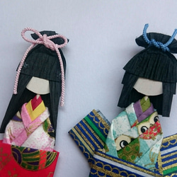 しおり和紙人形(男女2個入り) 3枚目の画像
