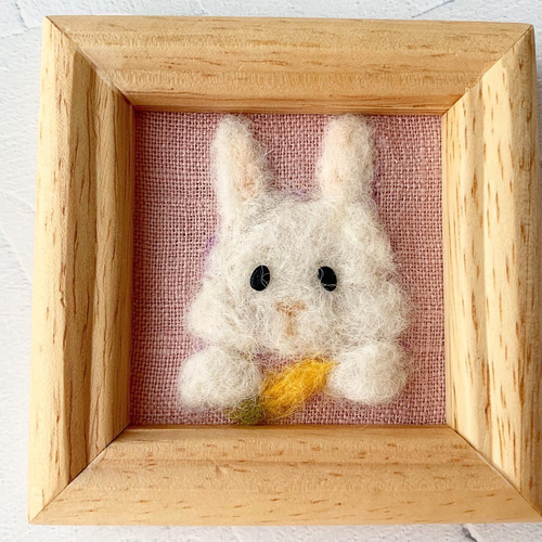 うさぎ』羊毛ミニフォトフレーム 羊毛フェルト square wool 通販