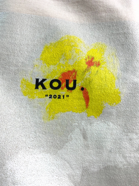 FLOWER GRAPHICS & LOGO T-SHIRTS フラワープリントハイクオリティー半袖Tシャツ　ベージュ 4枚目の画像