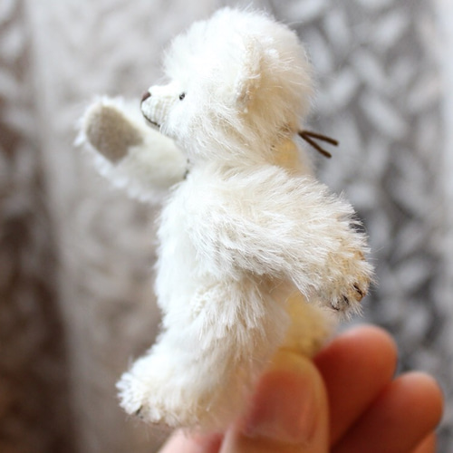 ハンドメイド　テディベア　白 しろくま テディベア ハンドメイド - メルカリ