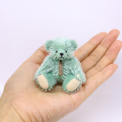 ミニチュアテディベア 水色のクマちゃん🧸🩵 #Proomybear #ミニチュア #テディベア