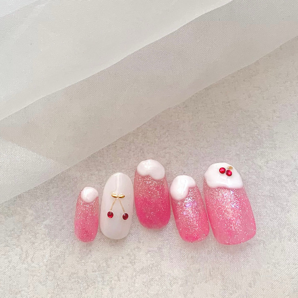 ネイルチップ たんぽぽちゃん様 ふわふわたんぽぽのネイル＊Bi ネイルチップ（つけ爪