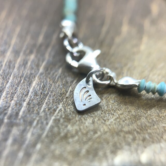 Turquoise Beads Bracelet "繊細なターコイズビーズのブレスレット" 4枚目の画像