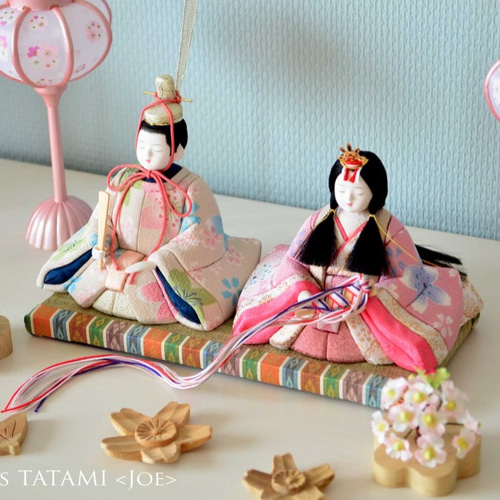 特集掲載【金襴】雛人形にぴったりなミニ畳（い草）-大｜ひな祭り・お