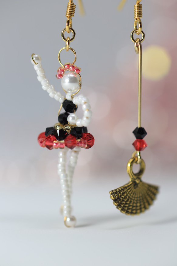 値引【新品】バレリーナ パニエ フック式ピア ドンキホーテ」バレリーナ ピアス&イヤリング ピアス（フック