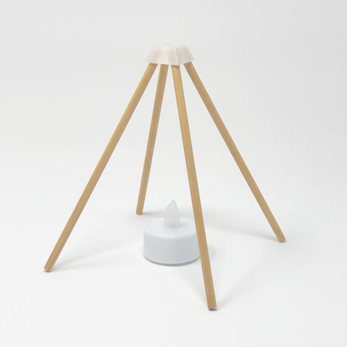 wAndon (手漉き和紙行灯キット ハロウィン柄) スタンドライト