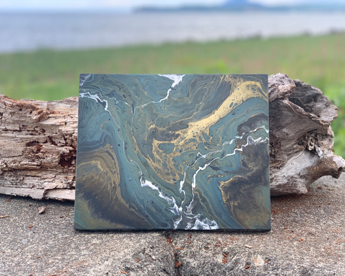 フルイドアート（流動） フルイドアート【宇宙空の歪み】流動アート 絵画 U are T 通販