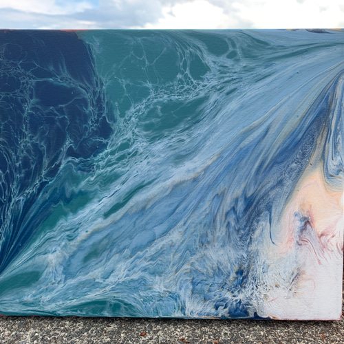 フルイドアート【天王星のそら】流動アート 絵画 U are T 通販