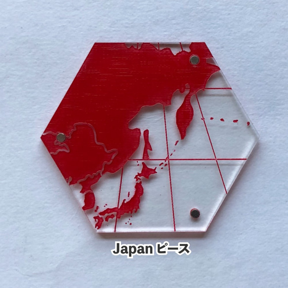 インテリアランプ　クリアアース＜レッド＞　立体パズル 6枚目の画像