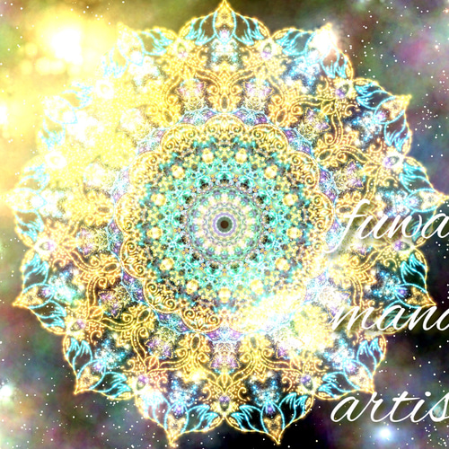 最強開運日セール☆Birth 波動調整 開運 エネルギー宇宙高波動絵画 F4号 意識の変容】最強開運＊曼荼羅ポストカード〜高波動エネルギーアートの