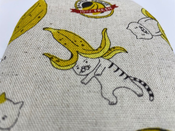 タバコ・コスメポーチ　バナナネコ 5枚目の画像