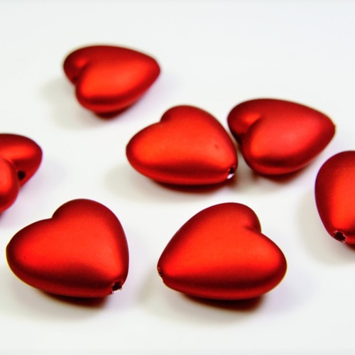 255 タッセルキーホルダー＊ぷっくりハート✨ハンドメイド✨