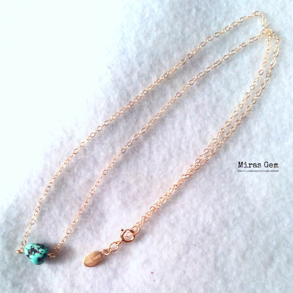 Real turquoise necklace 2枚目の画像