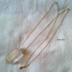 Big crystal quartz necklace 2枚目の画像
