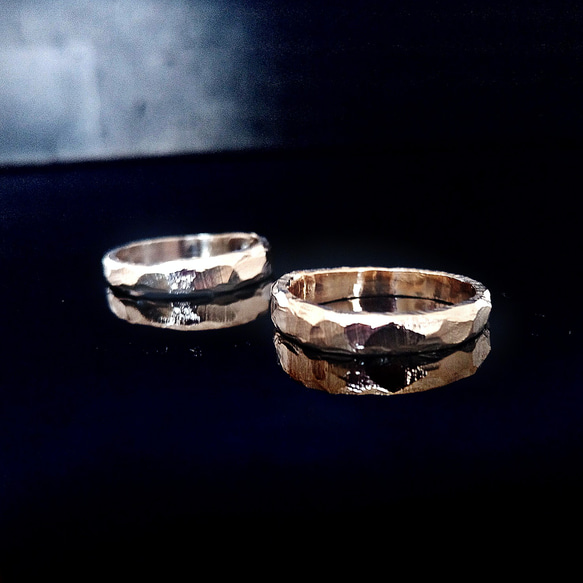 Textured ring K10YG 3枚目の画像