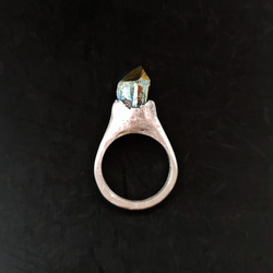 ​SV925 titanium quartz ring 01 2枚目の画像
