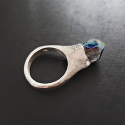 ​SV925 titanium quartz ring 01 4枚目の画像