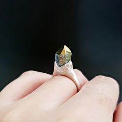 ​SV925 titanium quartz ring 01 6枚目の画像