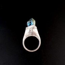 ​SV925 titanium quartz ring 02 2枚目の画像
