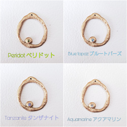 ​​Circle one point gemstone necklace -宝石選択可‐ 7枚目の画像