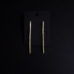 brass stick studs earrings 1枚目の画像