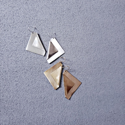 Origami earrings -2 colors- 3枚目の画像