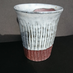 山田錦ビアカップ(わら灰釉) 1枚目の画像