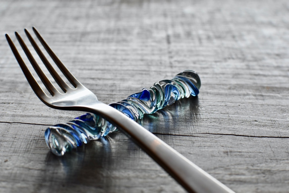 カトラリーレスト２本組　Blue 1枚目の画像