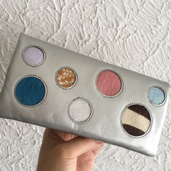 長財布 （７まるシルバー） 2枚目の画像