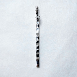 <鎚目> bar pierce - pure silver / バーピアス - 純銀 1枚目の画像