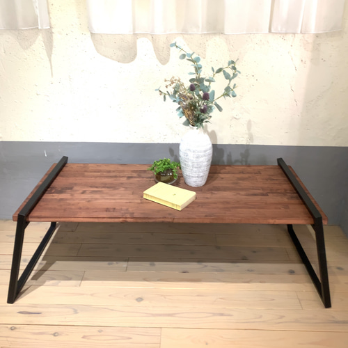 ローテーブル鉄脚 リビング シンプル カフェ インテリア アイアン 