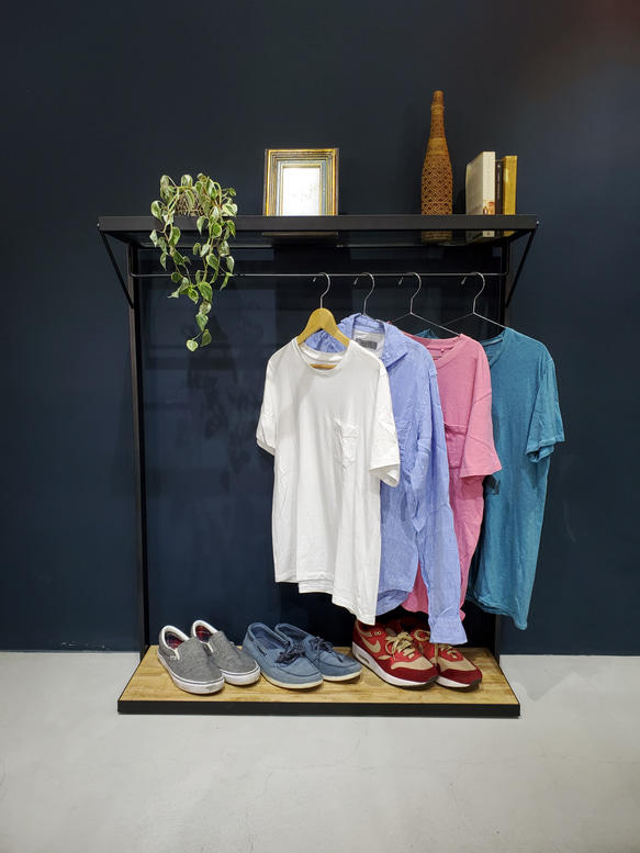 ハンガーラック オシャレ シンプル 観葉植物 服 靴置き オーダー