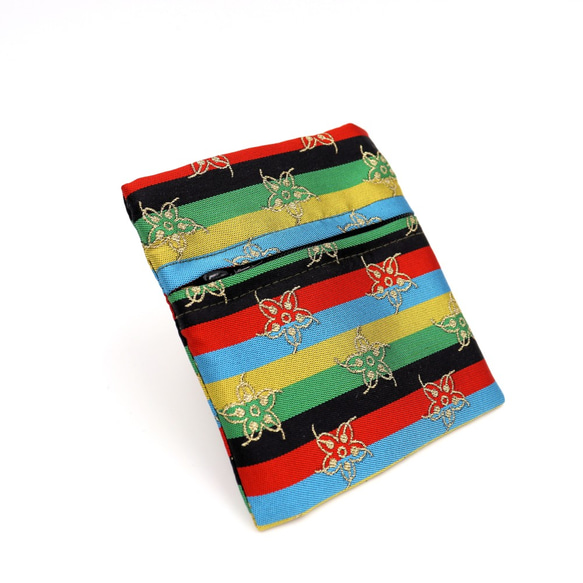 京の錦織　光峯錦織工房　干支の紋様を楽しむ　子年の柄　ポケット財布 2枚目の画像