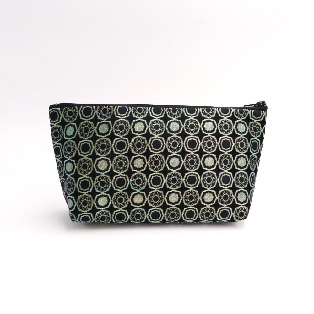 京の錦織　光峯錦織工房　干支の柄を楽しむ　へびの柄　ポーチ（マチ付き）