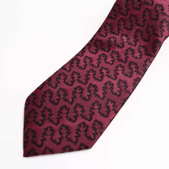 京の錦織　光峯錦織工房　紋様を楽しむ　アンモナイトの柄　ネクタイ 3枚目の画像