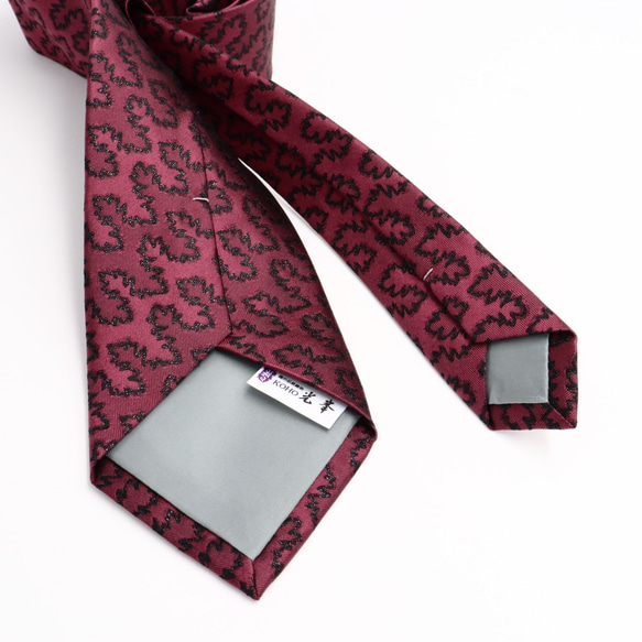 京の錦織　光峯錦織工房　紋様を楽しむ　アンモナイトの柄　ネクタイ 5枚目の画像