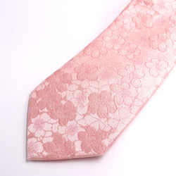 京の錦織　光峯錦織工房　日本の紋様を楽しむ　桜の柄　ネクタイ 桜ハンドメイド2023 2枚目の画像