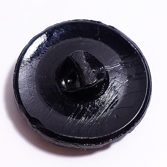 No.071 チェコスロバキア ヴィンテージ ガラスボタン 22mm 3枚目の画像
