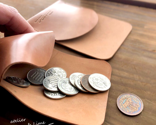 ホーウィンシェルコードバンで作った小銭入れ / Shell Coin Purse
